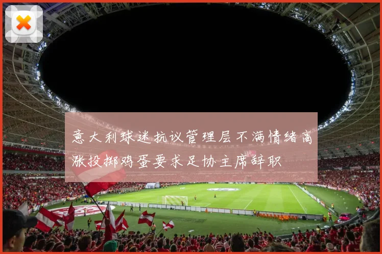 意大利球迷抗议管理层不满情绪高涨投掷鸡蛋要求足协主席辞职